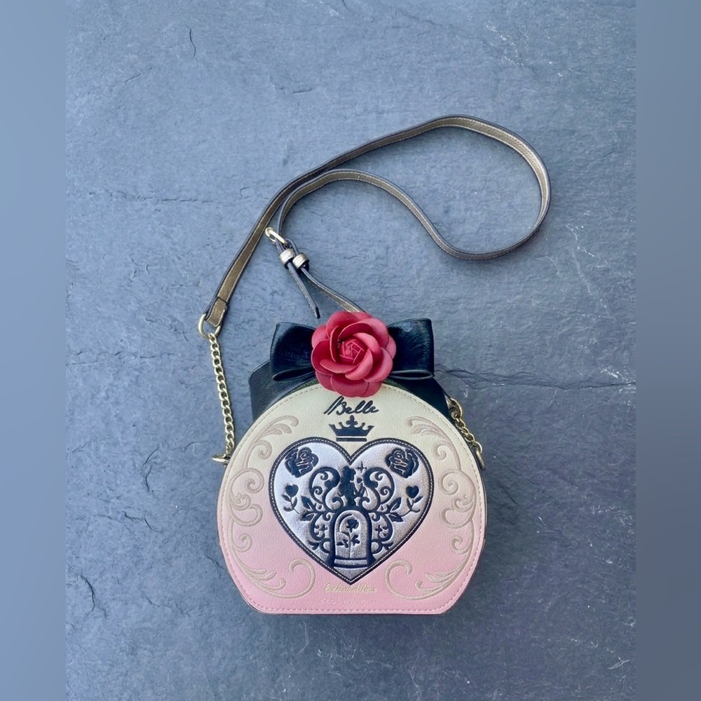 Danielle Nicole x Disney Belle Enchanted Rose Crossbody Bag - Rare